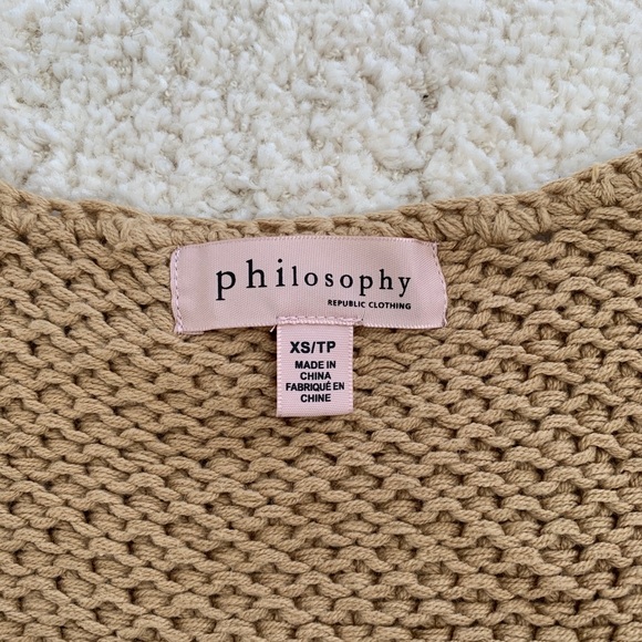 Philosophy crop knit sweater - Picture 2 of 2
